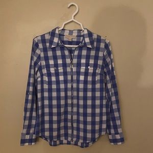 Plaid Michael Kors top